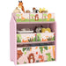 Kids Storage Unit | Pink with 6 Boxes and Cartoon Theme - Little and Giant Explorers AIYAPLAY