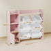 Kids Toy Storage Unit – Pink | 8-Box Organiser with Shelves and Top Storage AIYAPLAY - Little and Giant Explorers AIYAPLAY