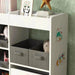 Kids Toy Storage Unit with 11 Bins, Cabinet and Top Shelves - Little and Giant Explorers AIYAPLAY