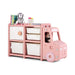 Kids Toy Truck Storage Organiser in Pink - Little and Giant Explorers Costway