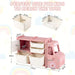 Kids Toy Truck Storage Organiser in Pink - Little and Giant Explorers Costway