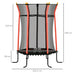 Kids Trampoline with Safety Net and Padded Poles | Red - Little and Giant Explorers HOMCOM