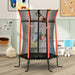 Kids Trampoline Mini Bouncer with Enclosure Safety in Red Ø163.5cm - Little and Giant Explorers HOMCOM