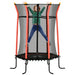 Kids Trampoline Mini Bouncer with Enclosure Safety in Red Ø163.5cm - Little and Giant Explorers HOMCOM