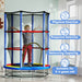 Kids Trampoline with Safety Net | Multi-Colour Spring-Free Design - Little and Giant Explorers HOMCOM