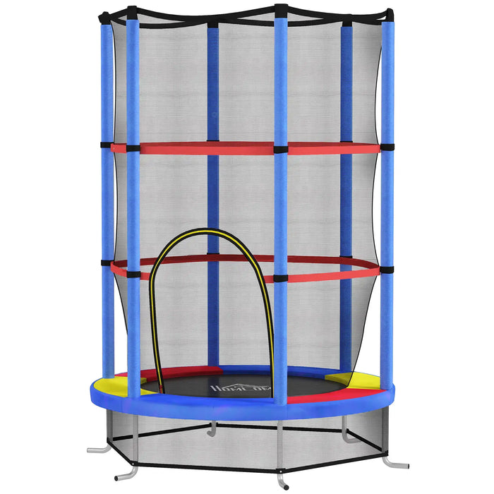 Kids Trampoline with Safety Net | Multi-Colour Spring-Free Design - Little and Giant Explorers HOMCOM