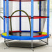 Kids Trampoline with Safety Net | Multi-Colour Spring-Free Design - Little and Giant Explorers HOMCOM