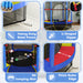 Kids Trampoline with Safety Net | Multi-Colour Spring-Free Design - Little and Giant Explorers HOMCOM