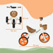 Kids Tricycle – Orange and White Toddler Trike | Anti-Tipping Design and Basket AIYAPLAY - Little and Giant Explorers AIYAPLAY