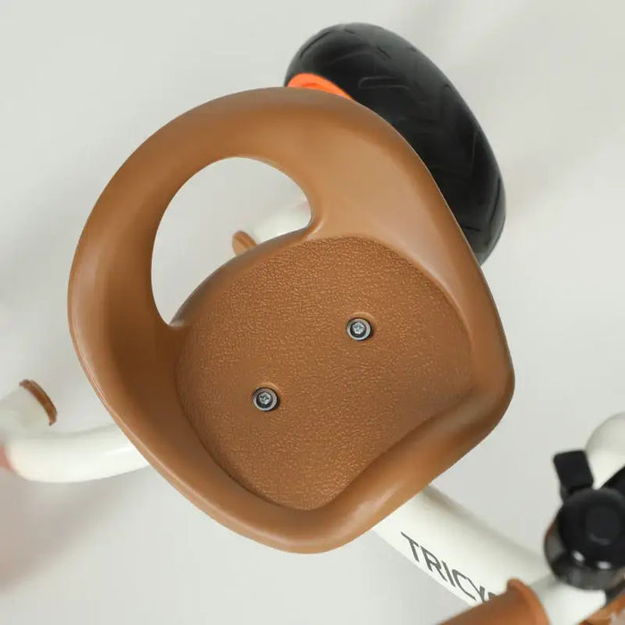 Kids Tricycle – Orange and White Toddler Trike | Anti-Tipping Design and Basket AIYAPLAY - Little and Giant Explorers AIYAPLAY