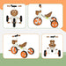 Kids Tricycle – Orange and White Toddler Trike | Anti-Tipping Design and Basket AIYAPLAY - Little and Giant Explorers AIYAPLAY