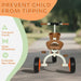 Kids Tricycle – Orange and White Toddler Trike | Anti-Tipping Design and Basket AIYAPLAY - Little and Giant Explorers AIYAPLAY