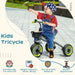 Tricycle with Adjustable Seat, Basket and Bell - Little and Giant Explorers AIYAPLAY