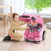 Kids Truck Engine Toy Set, with Horn, Light and Car Key in Pink - Little and Giant Explorers HOMCOM