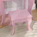 Kids Vanity Table Set – Pink | Dressing Table with Stool - Triple Mirror Design HOMCOM - Little and Giant Explorers HOMCOM