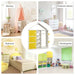 Kids Wardrobe Closet – Yellow and White | Multiple Storage Cubes and Baskets COSTWAY - Little and Giant Explorers Costway