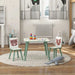 Kids Wildlife Table and Chairs in Green - Little and Giant Explorers ZONEKIZ