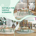 Kids Wildlife Table and Chairs in Green - Little and Giant Explorers ZONEKIZ