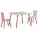 Kids Wildlife Table and Chairs in Pink - Little and Giant Explorers ZONEKIZ