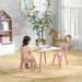 Kids Wildlife Table and Chairs in Pink - Little and Giant Explorers ZONEKIZ