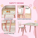 Kids Wildlife Table and Chairs in Pink - Little and Giant Explorers ZONEKIZ