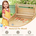 Kids' Wooden BBQ Grill Playset with Play Food - Little and Giant Explorers Costway