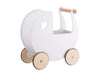 Kids Wooden Dolls Pram in White - Little and Giant Explorers Moover