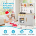 Kids Wooden Kitchen Playset | Stove, Oven and Sink – Pretend Cooking Toy with Lights COSTWAY - Little and Giant Explorers Costway