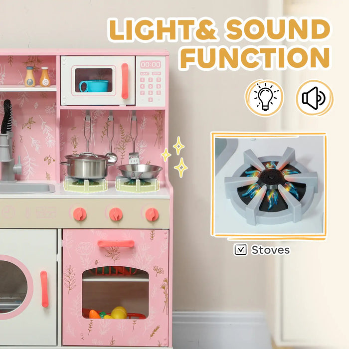 Toy Kitchen | Interactive Chalkboard and Light Features - Little and Giant Explorers AIYAPLAY