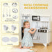 Kids Wooden Kitchen Playset - White and Grey | Ice Maker, Coffee Machine and Stove AIYAPLAY - Little and Giant Explorers AIYAPLAY