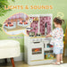 Kids Play Kitchen with Realistic Oven, Sink and Accessories - Little and Giant Explorers AIYAPLAY