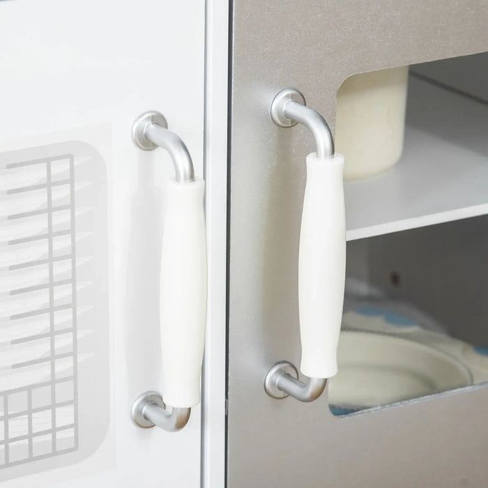 Kids Kitchen Playset | Complete Mini Cooking Experience with Storage - Little and Giant Explorers HOMCOM