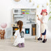 Kids Wooden Play Kitchen – White | Pretend Cooking Set - Ice Maker and Accessories COSTWAY - Little and Giant Explorers Costway