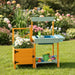Kids Wooden Potting Bench | Complete Botanical Adventure - Peek-a-Boo Window COSTWAY - Little and Giant Explorers Costway