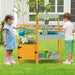 Kids Wooden Potting Bench | Complete Botanical Adventure - Peek-a-Boo Window COSTWAY - Little and Giant Explorers Costway