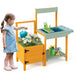 Kids Wooden Potting Bench | Complete Botanical Adventure - Peek-a-Boo Window COSTWAY - Little and Giant Explorers Costway