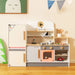 Kids Wooden Pretend Play Kitchen Set with Realistic Range Hood - Little and Giant Explorers Costway