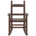 Kids Wooden Rocking Chair - Brown | Solid Poplar Wood VIDAXL - Little and Giant Explorers vidaXL