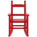 Kids Wooden Rocking Chair - Red | Poplar Wood VIDAXL - Little and Giant Explorers vidaXL