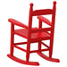 Kids Wooden Rocking Chair - Red | Poplar Wood VIDAXL - Little and Giant Explorers vidaXL