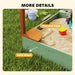 Wood Sandpit with Canopy, Storage Bins and Chutes - Little and Giant Explorers AIYAPLAY