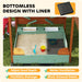 Wood Sandpit with Canopy, Storage Bins and Chutes - Little and Giant Explorers AIYAPLAY