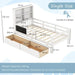 Kids Wooden Single Bed Frame - White | Blackboard, Bookcase and Storage Drawers COSTWAY - Little and Giant Explorers Costway