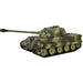 1/16 scale King Tiger Henschel RC tank with camouflage, detailed wheels and barrel