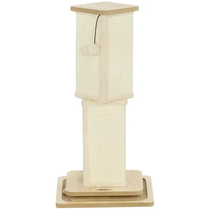 3-in-1 Cat Scratching Post with Track Ball Toy 67cm - Little and Giant Explorers PawHut