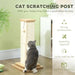 3-in-1 Cat Scratching Post with Track Ball Toy 67cm - Little and Giant Explorers PawHut