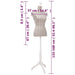 Ladies Bust Display Mannequin Linen With Stripes - Little and Giant Explorers vidaXL