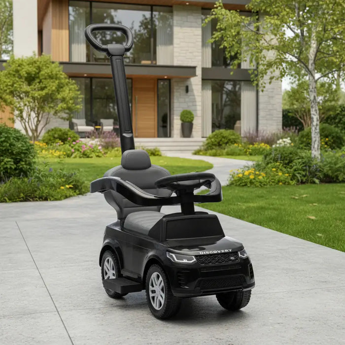 Land Rover Discovery 2-in-1 Ride-On Car – Black | Officially Licensed Push Car AIYAPLAY - Little and Giant Explorers