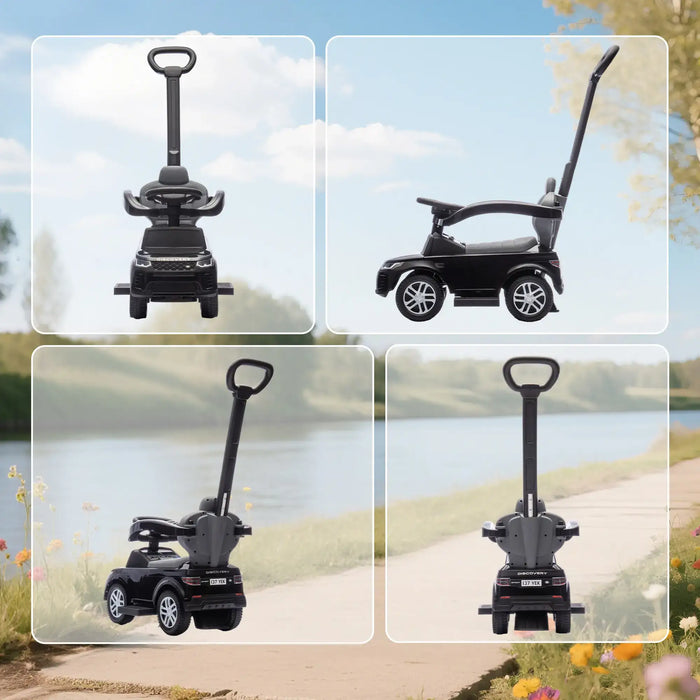 Land Rover Discovery 2-in-1 Ride-On Car – Black | Officially Licensed Push Car AIYAPLAY - Little and Giant Explorers