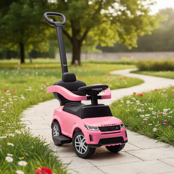 Land Rover Discovery 2-in-1 Ride-On Car – Pink | Officially Licensed Push Car AIYAPLAY - Little and Giant Explorers